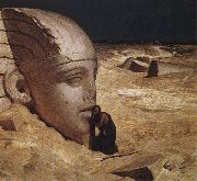 Elihu Vedder The Questioner of the Sphinx Spain oil painting artist
